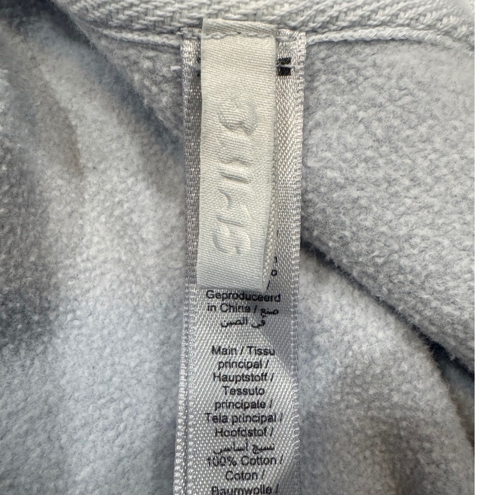 SKIMS Fleece Boyfriend Hoodie Light Blue Oversized Pullover Sweatshirt Medium - Picture 7 of 8